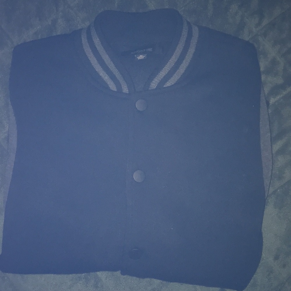 NWOT SNAP-BUTTON BOMBER JACKET M